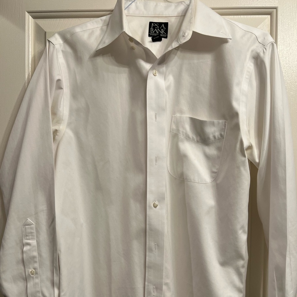 Jos A Banks Mens Dress Shirt Slim Fit Size 16-33